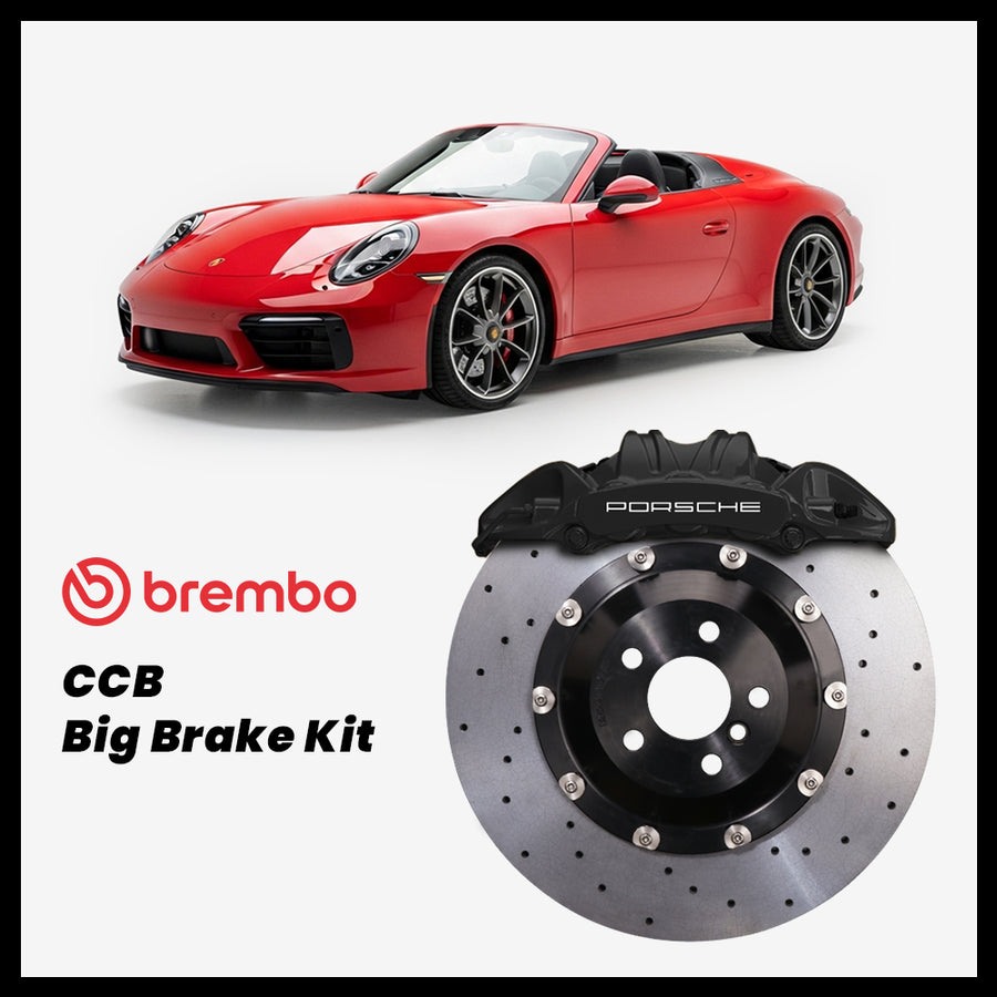 Porsche 911 (991) Speedster Brembo OEM Porsche 911 GT3 6-Piston Caliper with 410mm CCB carbon ceramic brake rotor