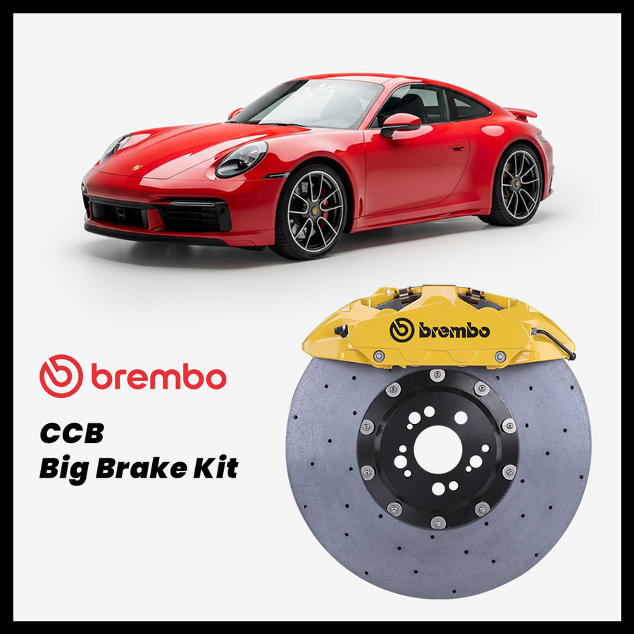 Porsche 911 (992) Turbo / S Brembo OEM Porsche 911 Turbo S 10-Piston Caliper with 420mm CCB carbon ceramic brake rotor
