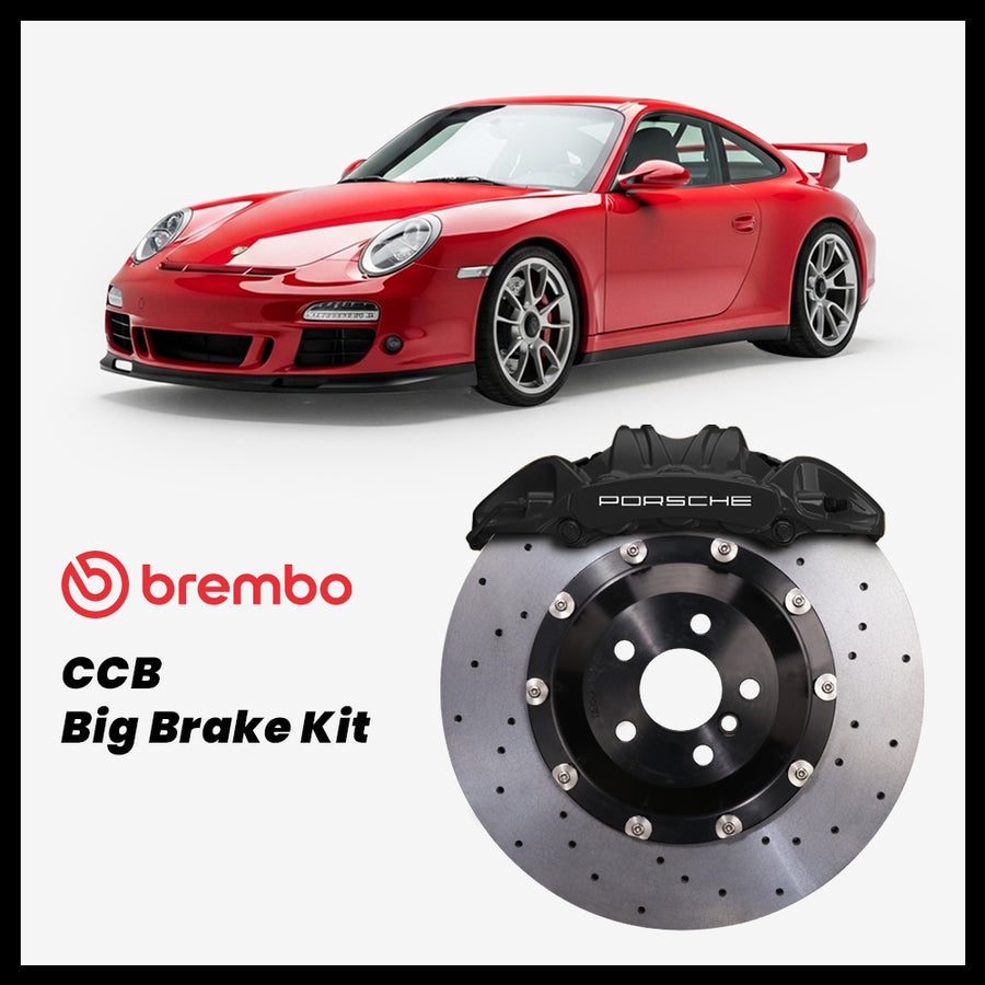 Porsche 911 (997) GT3 / RS Brembo OEM Porsche 911 GT3 6-Piston Caliper with 405mm CCB carbon ceramic brake rotor