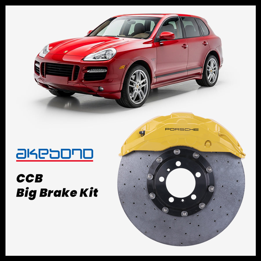 Porsche Cayenne (955 / 957) / S / GTS Akebono OEM Porsche 10-Piston (10N) Caliper with 420/440mm CCB brake rotor