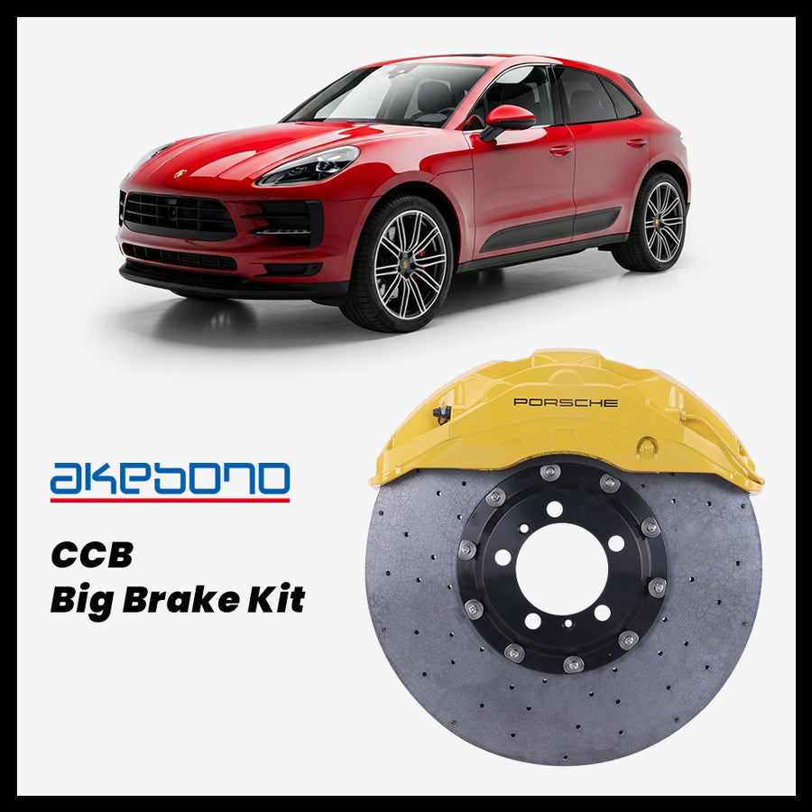 Porsche Macan (95B) GTS / Turbo Akebono OEM Porsche 10-Piston (10N) Caliper with 420mm CCB carbon ceramic brake rotor