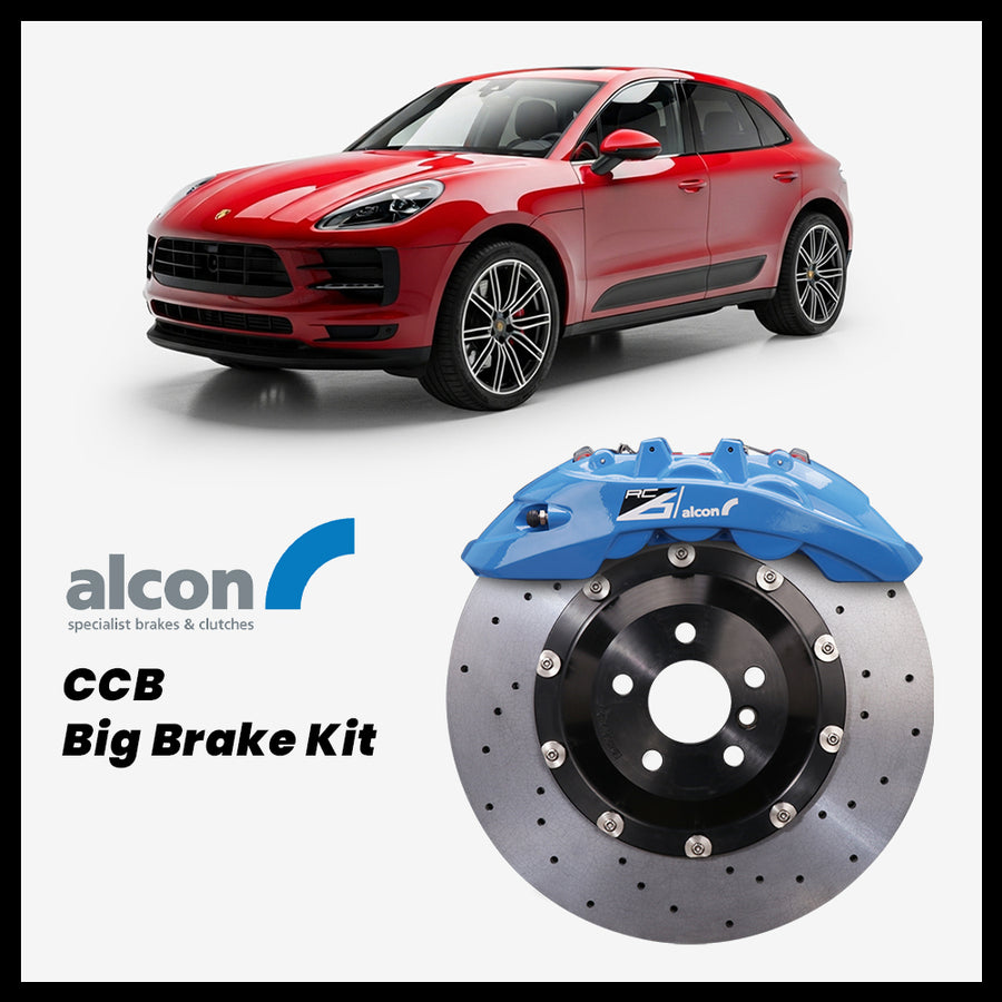 Porsche Macan (95B) GTS / Turbo Alcon RC6 6-Piston Caliper with 410mm CCB carbon ceramic brake rotor