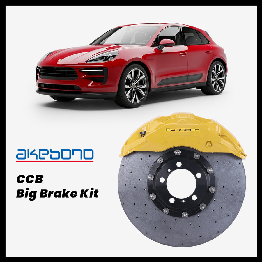 Porsche Macan EV / 4S / GTS / Turbo Akebono OEM Porsche 10-Piston (10N) Caliper with 420mm CCB carbon ceramic brake rotor