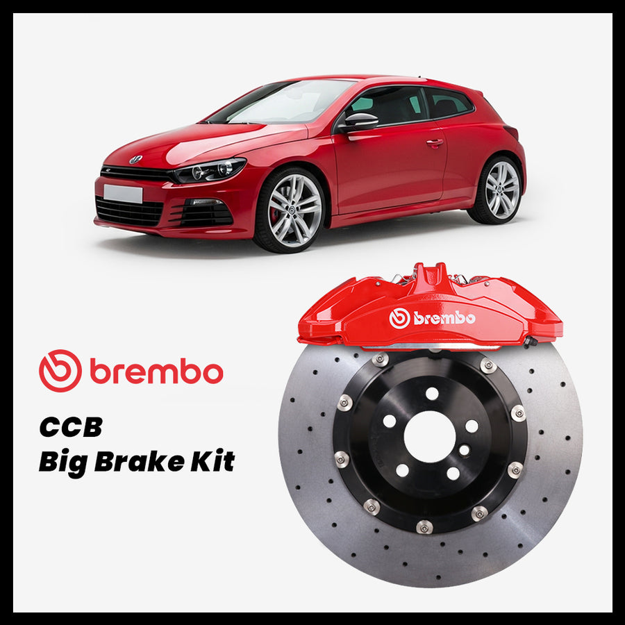 Volkswagen Scirocco / R (137/138) Brembo OEM Ford Shelby GT350 Mustang 6-Piston Caliper with 390mm CCB brake rotor