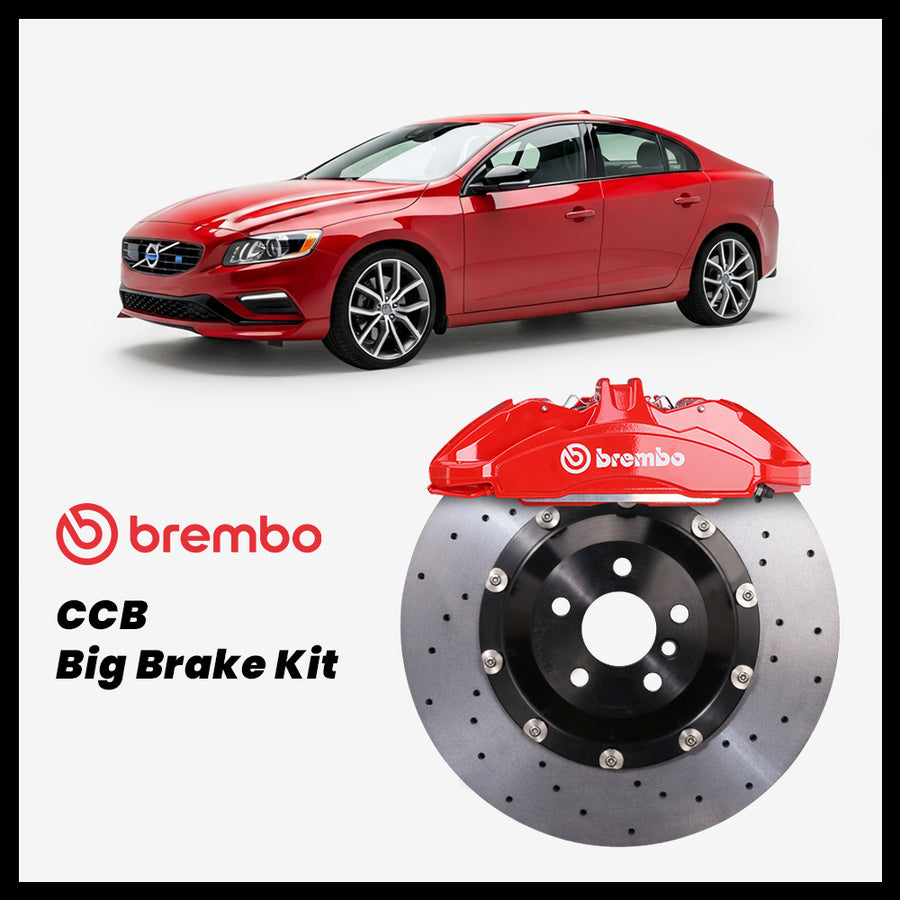 Volvo S60 / Polestar (134/P3) Brembo OEM Ford Shelby GT350 Mustang 6-Piston Caliper with 390mm CCB carbon ceramic brake rotor