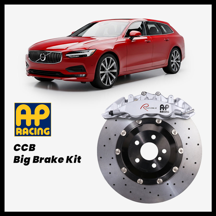 Volvo V90 AP Racing CP9560 Radi-CAL II 6-Piston Caliper with 380mm CCB carbon ceramic brake rotor
