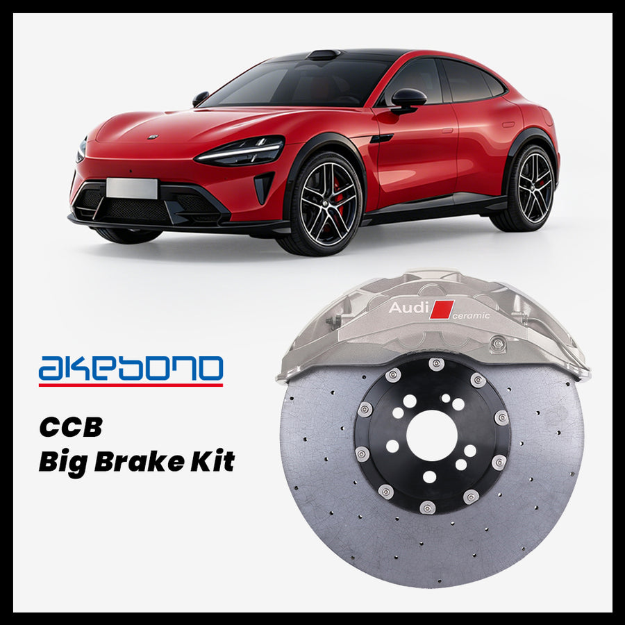 Xiaomi YU7 Akebono OEM Audi RS 10-Piston (10N) Caliper with 420mm CCB carbon ceramic brake rotor