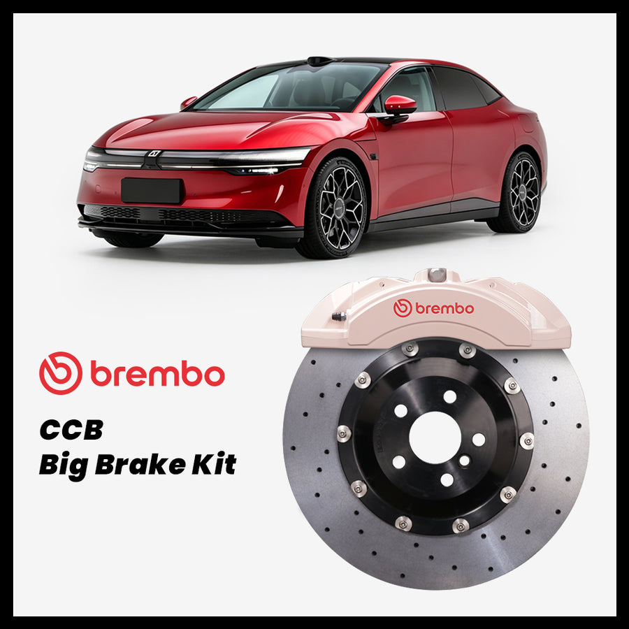 Zeekr 007 Brembo X-Style FA-042 Forged 6-Piston Caliper with 380mm CCB carbon ceramic brake rotor