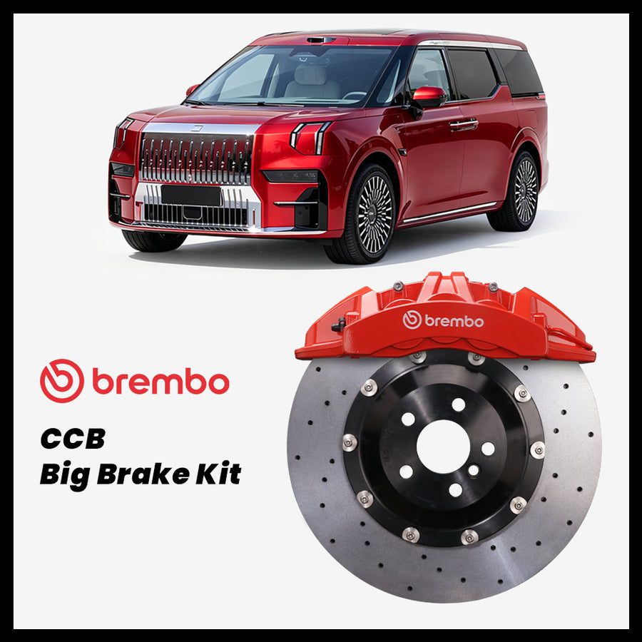 Zeekr 009 Brembo X-Style FA-082 Forged 8-Piston Caliper with 410mm CCB carbon ceramic brake rotor