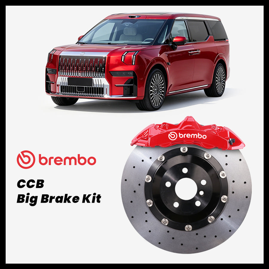 Zeekr 009 Brembo GT6 6-Piston Caliper with 380mm CCB carbon ceramic brake rotor