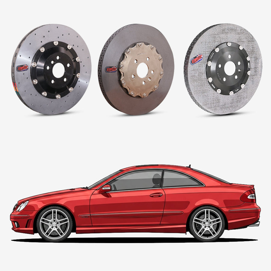 2007-2010 Mercedes-AMG CLK63 (C209/A209) Carbon Ceramic Brake Kit