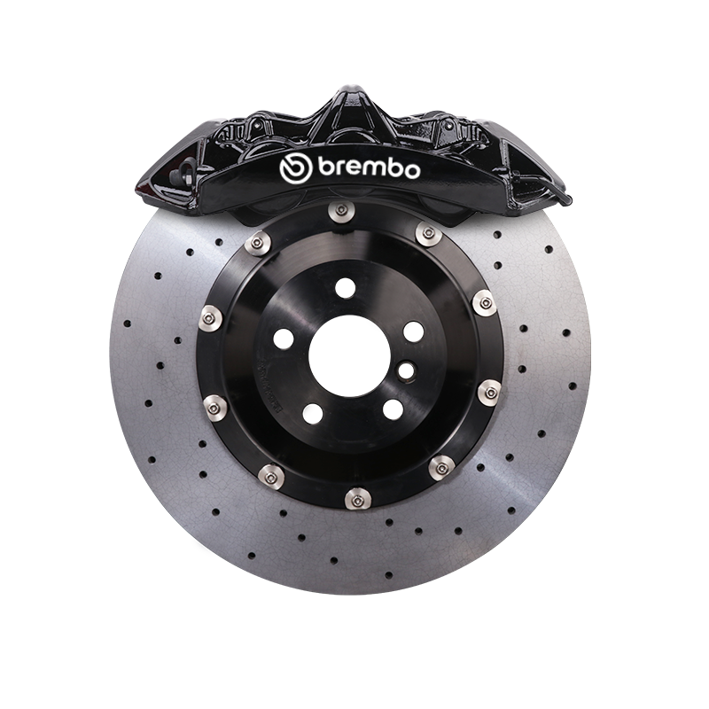Installed StopFlex CCB kit for 2003-2010 Mercedes-Benz CLK350 / CLK500 / CLK550 / CLK63 (C209/A209) with Brembo GT6
