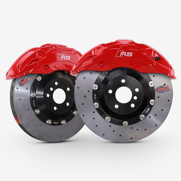 Audi OE Akebono 10-Piston Caliper with StopFlex Carbon Ceramic Brake Disc Kit