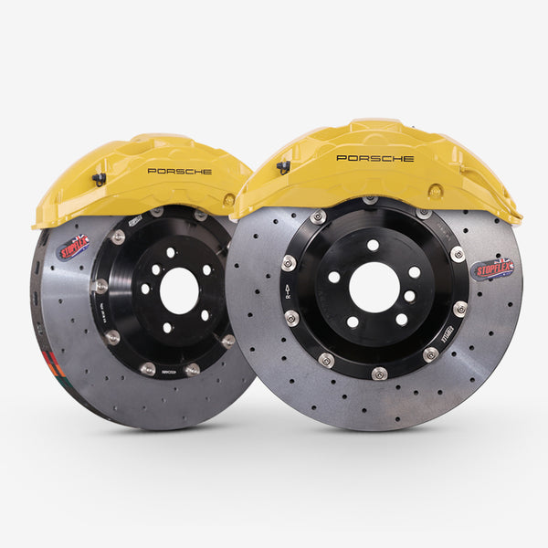 Porsche OE Akebono 10-Piston Caliper with StopFlex Carbon Ceramic Brake Disc Kit