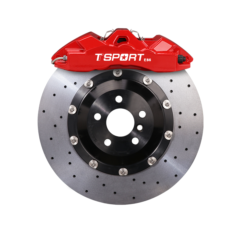 Installed StopFlex CCB kit for 2021-2026+ Zeekr 001 / FR with TTSPORT ES6 6-Piston Caliper