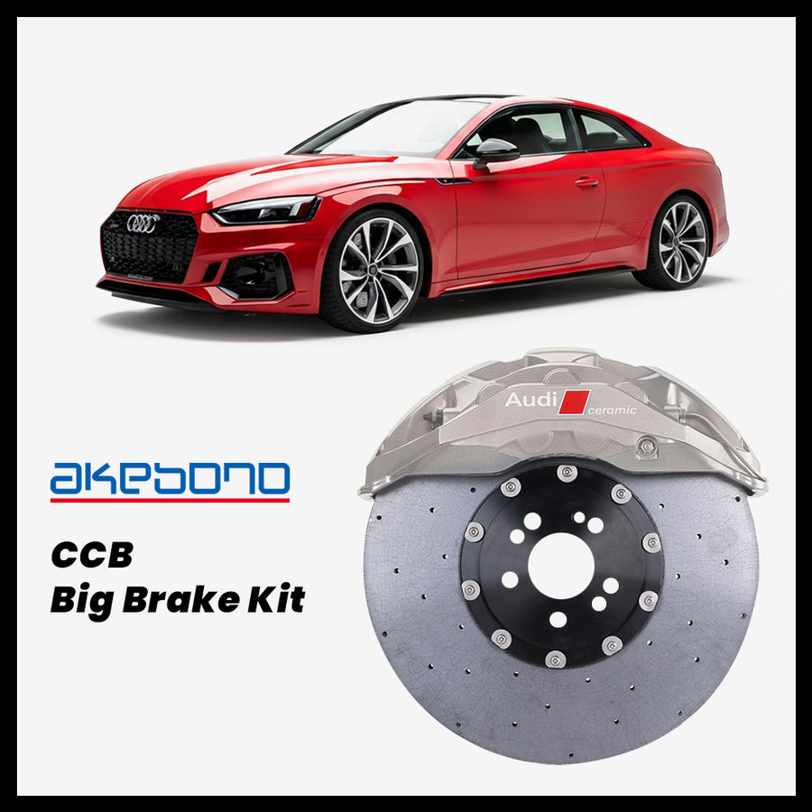 Audi RS5 (B9) Akebono OEM Audi RS 10-Piston (10N) Caliper with 420mm CCB carbon ceramic brake rotor