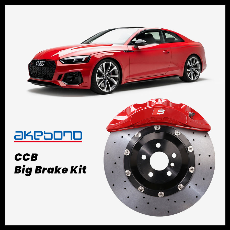 Audi RS5 (B9) Akebono OEM Audi S 6-Piston (8N) Caliper with 380mm CCB carbon ceramic brake rotor