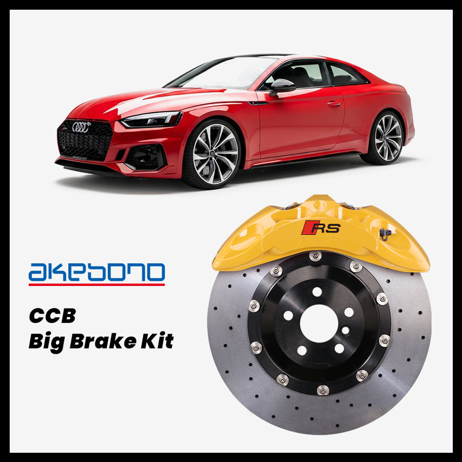Audi RS5 (B9) Akebono OEM Audi RS 6-Piston (9N) Caliper with 400mm CCB carbon ceramic brake rotor