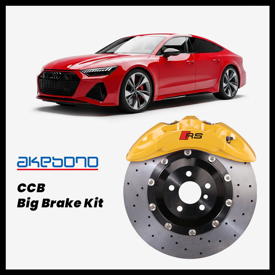 Audi RS7 (C8) Akebono OEM Audi RS 6-Piston (9N) Caliper with 400mm CCB carbon ceramic brake rotor