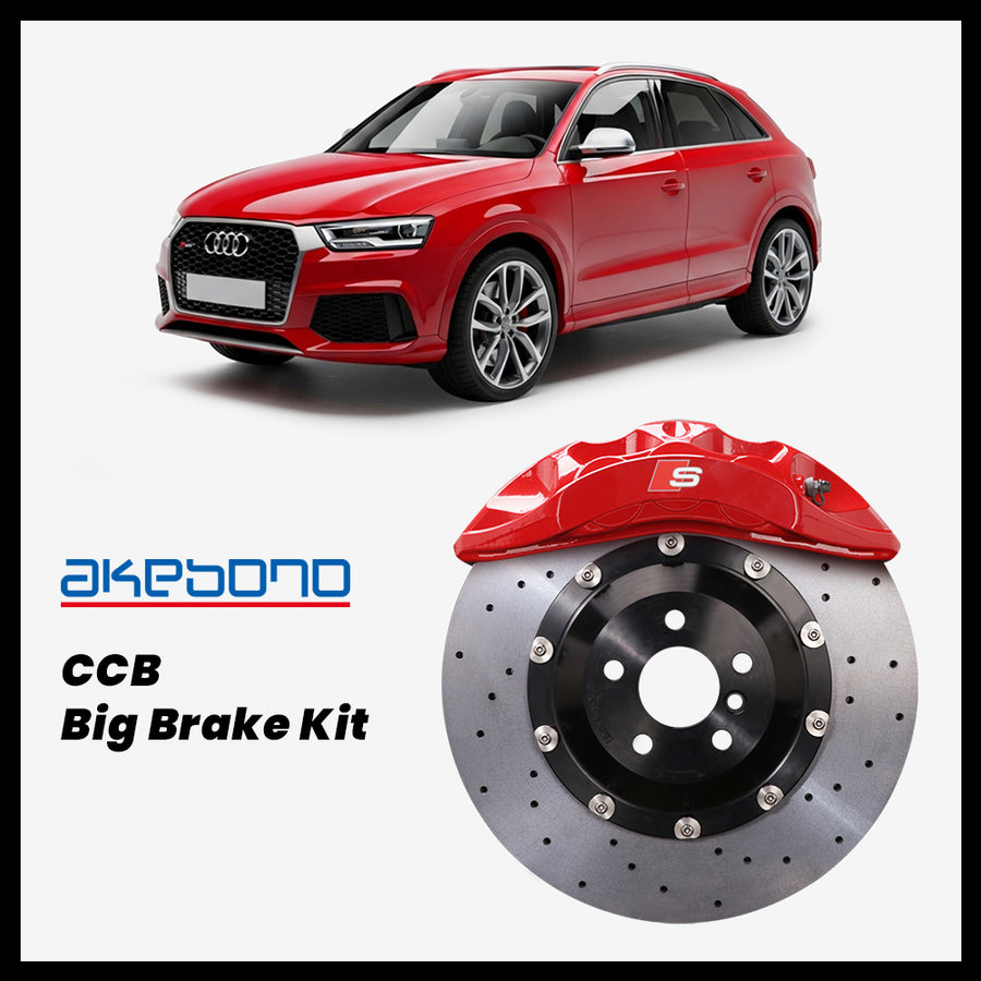 Audi Q3 / RS Q3 (8U) Akebono OEM Audi S 6-Piston (8N) Caliper with 380mm CCB carbon ceramic brake rotor