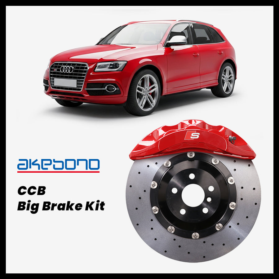 Audi Q5 / SQ5 (8R) Akebono OEM Audi S 6-Piston (8N) Caliper with 380mm CCB carbon ceramic brake rotor