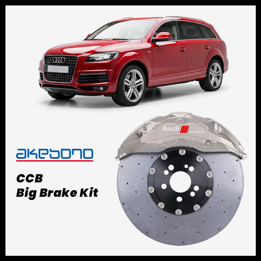 Audi Q7 (4L) Akebono OEM Audi RS 10-Piston (10N) Caliper with 420mm CCB carbon ceramic brake rotor