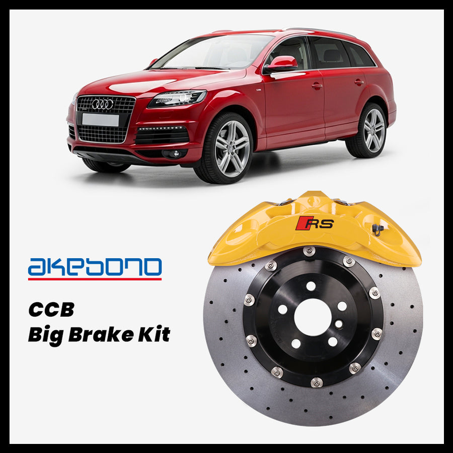 Audi Q7 (4L) Akebono OEM Audi RS 6-Piston (9N) Caliper with 400mm CCB carbon ceramic brake rotor