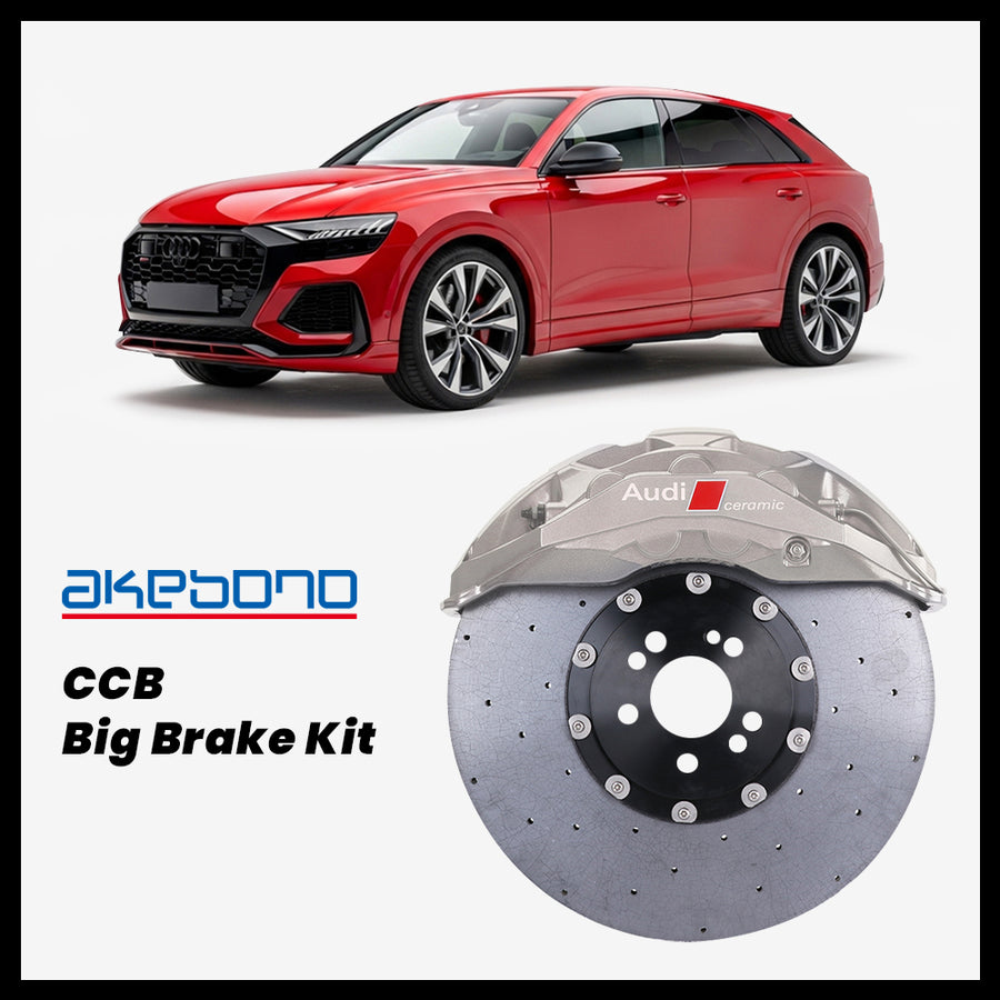 Audi Q8 / SQ8 / RS Q8 (4M) Akebono OEM Audi RS 10-Piston (10N) Caliper with 420mm CCB carbon ceramic brake rotor