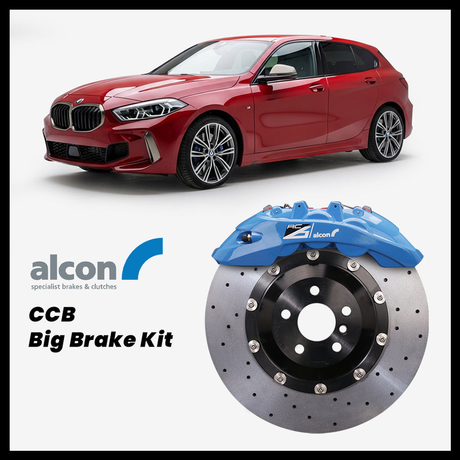 BMW 118i / 120i / 128ti / M135i (F40) Alcon RC6 6-Piston Caliper with 380mm CCB carbon ceramic brake rotor
