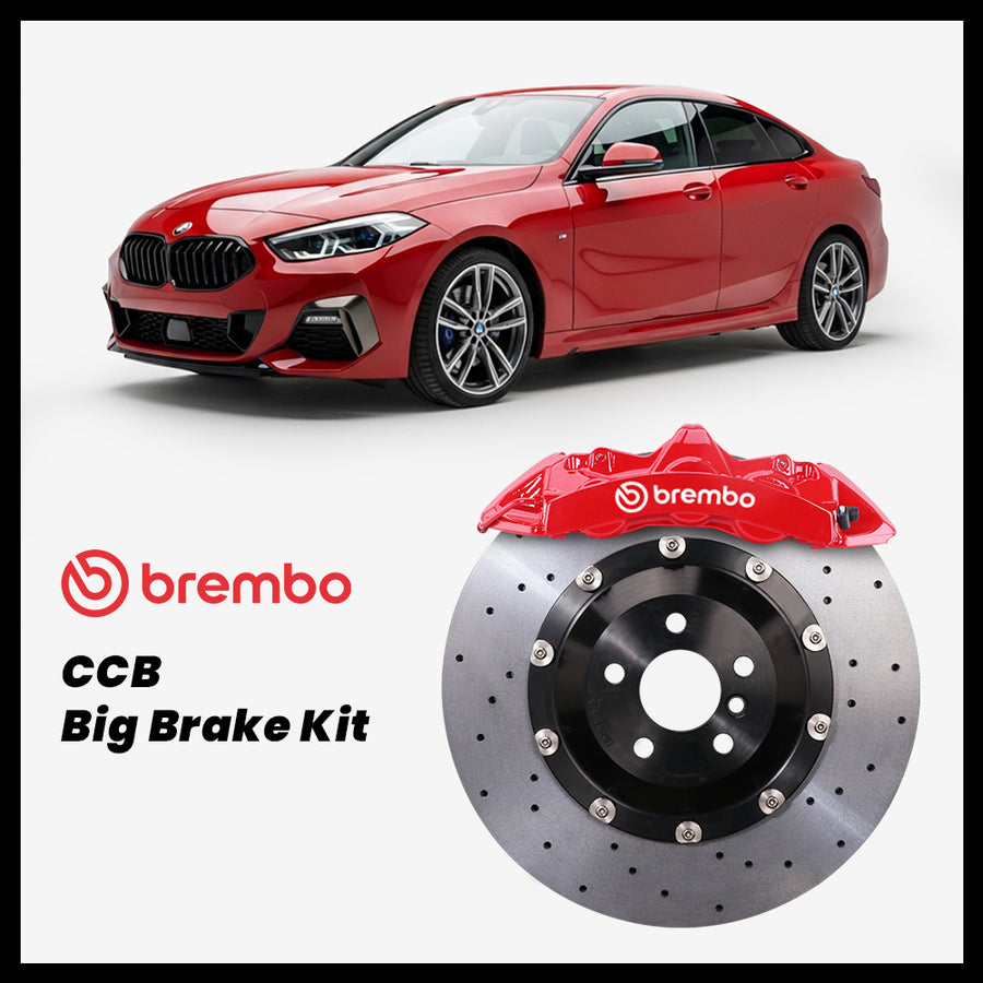 BMW 218i / 220i / 228i / M235i Gran Coupé (F44) Brembo GT6 6-Piston Caliper with 380mm CCB carbon ceramic brake rotor