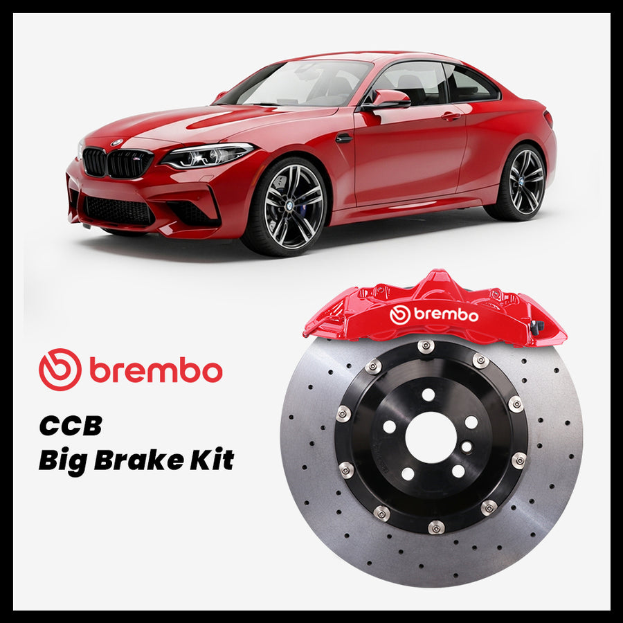BMW 218i / 220i / 228i / 230i / M235i / M240i / M2 (F22/F23/F87) Brembo GT6 6-Piston Caliper with 380mm CCB brake rotor