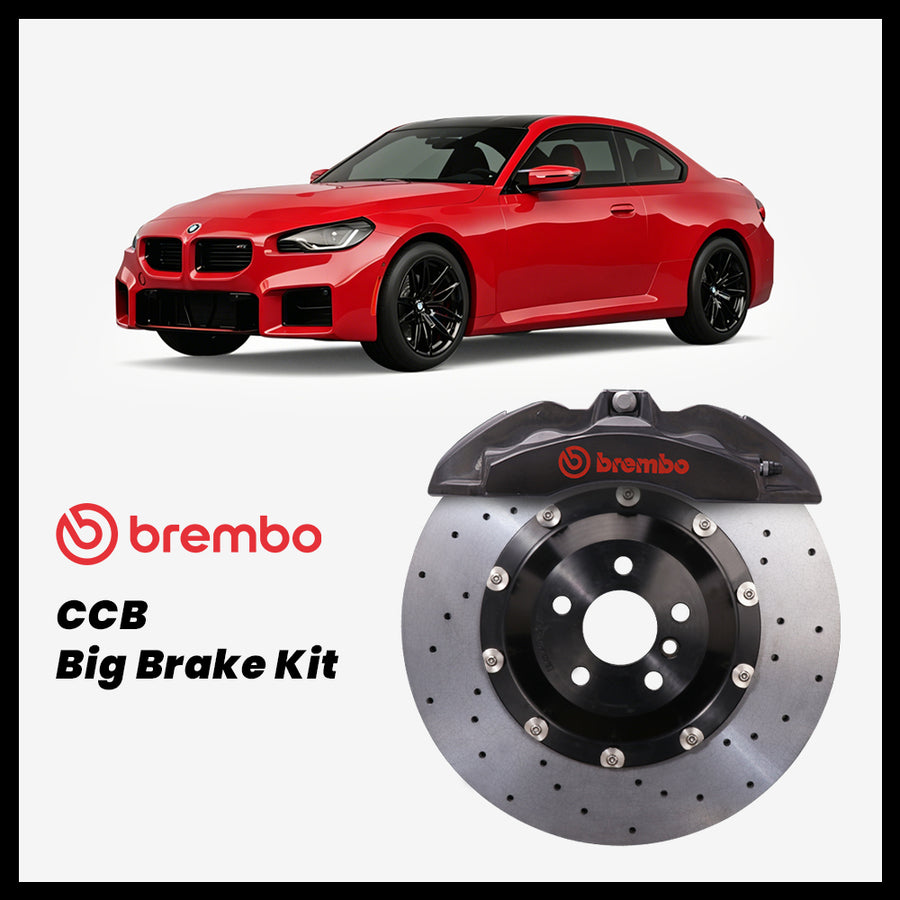 BMW 220i / 230i / M240i / M2 (G42/G87) Brembo OEM Ford Shelby GT500 Mustang 6-Piston Caliper with 400mm CCB brake rotor