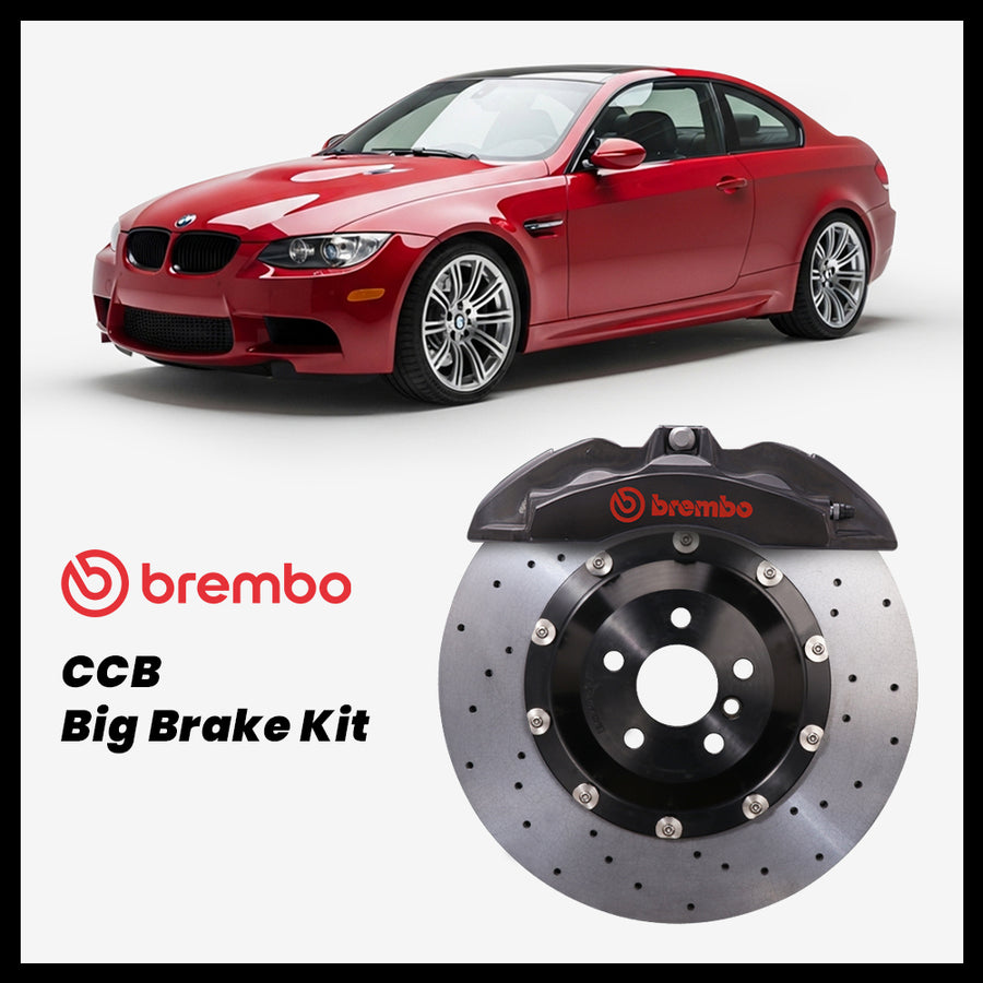 BMW 325i / 328i / 330i / 335i / M3 (E90/E91/E92/E93) Brembo OEM Ford Shelby GT500 Mustang 6-Piston Caliper with 380mm CCB