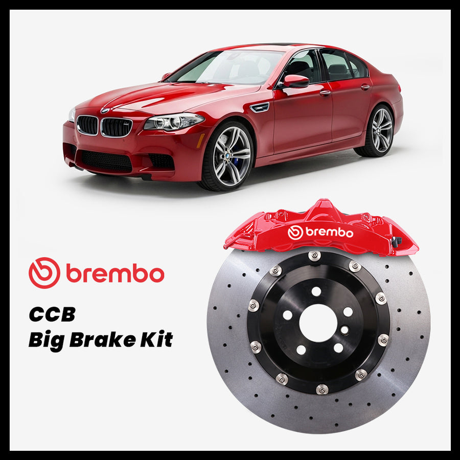 BMW 528i / 530d / 535i / 550i / M5 (F10/F11) Brembo GT6 6-Piston Caliper with 380mm CCB carbon ceramic brake rotor