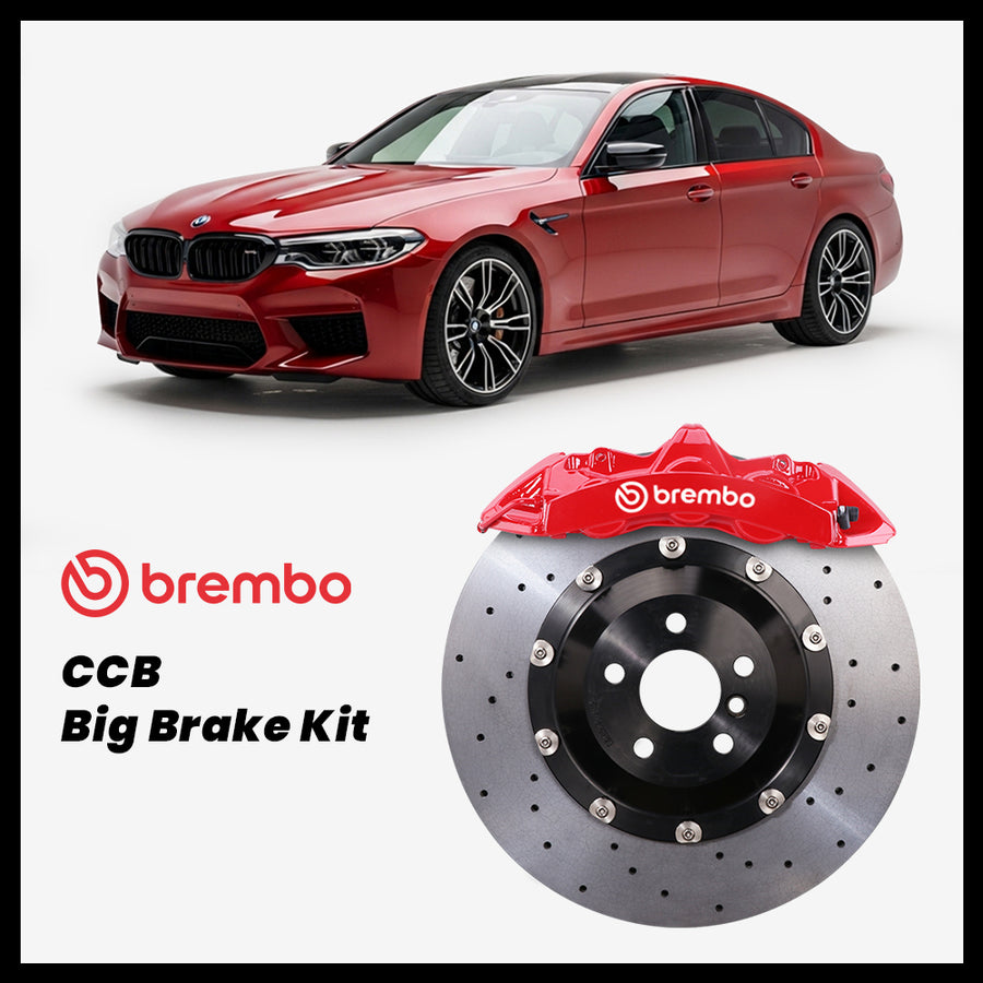 BMW 530i / 540i / M550i / M550d / M5 (G30/G31/F90) Brembo GT6 6-Piston Caliper with 380mm CCB carbon ceramic brake rotor