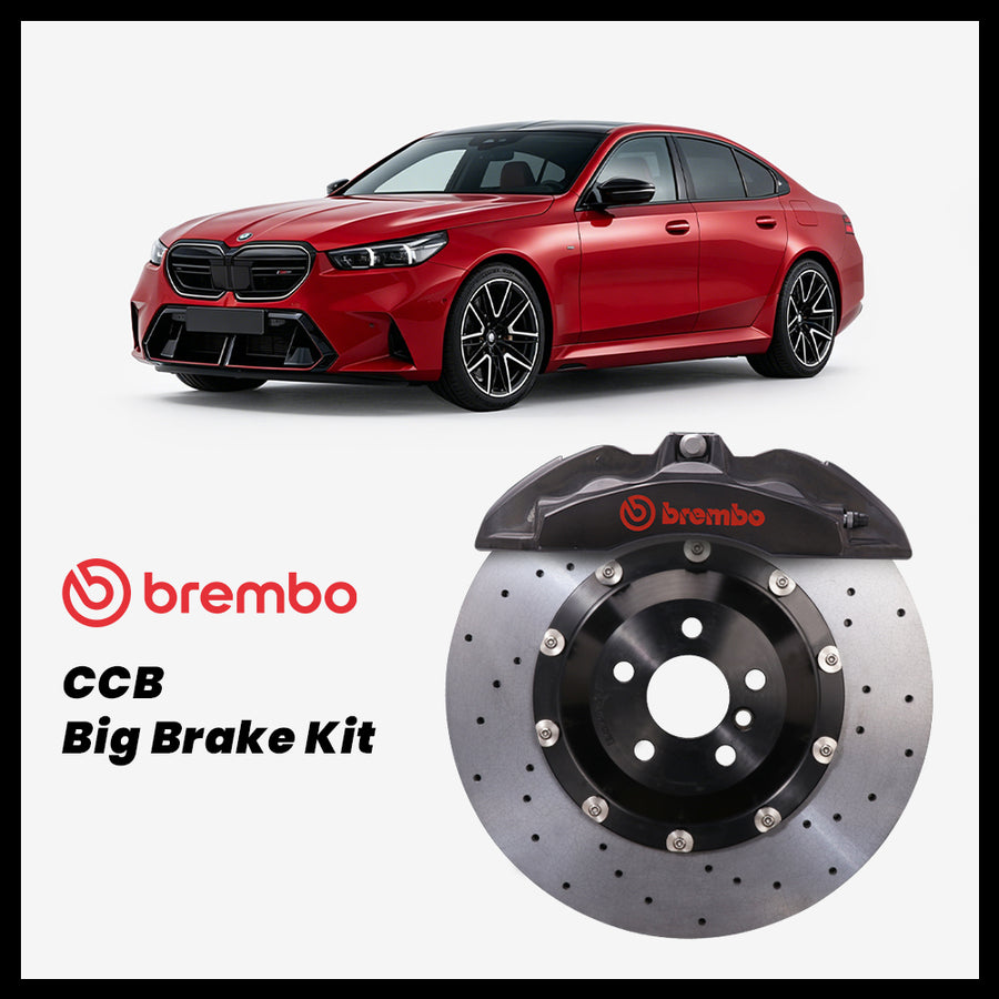 BMW 530i / 540i / 550e / M5 (G60/G61/G90/G99) Brembo OEM Ford Shelby GT500 Mustang 6-Piston Caliper with 380mm CCB brake
