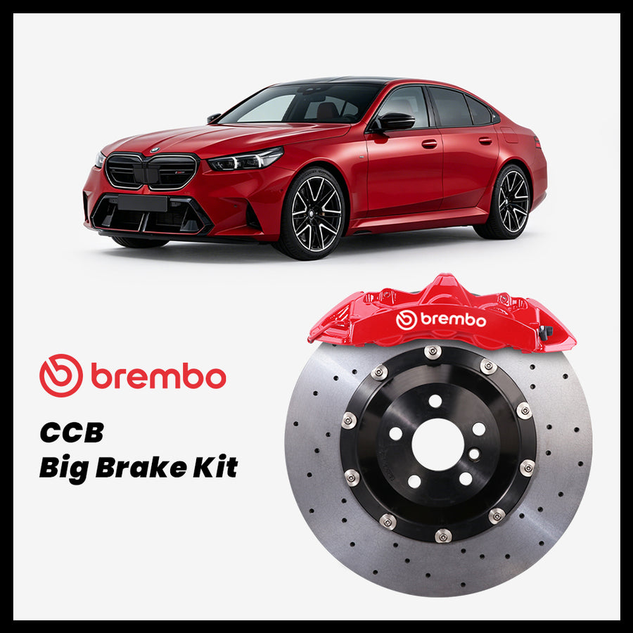 BMW 530i / 540i / 550e / M5 (G60/G61/G90/G99) Brembo GT6 6-Piston Caliper with 380mm CCB carbon ceramic brake rotor