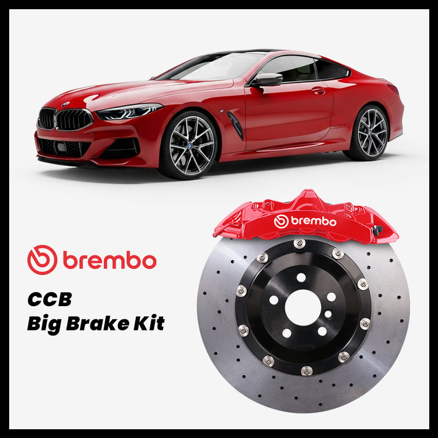 BMW 840i / M850i (G14/G15/G16) Brembo GT6 6-Piston Caliper with 380mm CCB carbon ceramic brake rotor