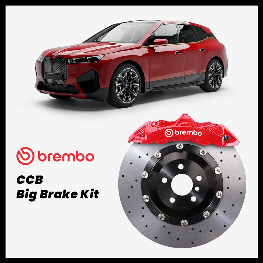 BMW iX 40 / 45 / 50 / M60 / M70 (I20) Brembo GT6 6-Piston Caliper with 380mm CCB carbon ceramic brake rotor