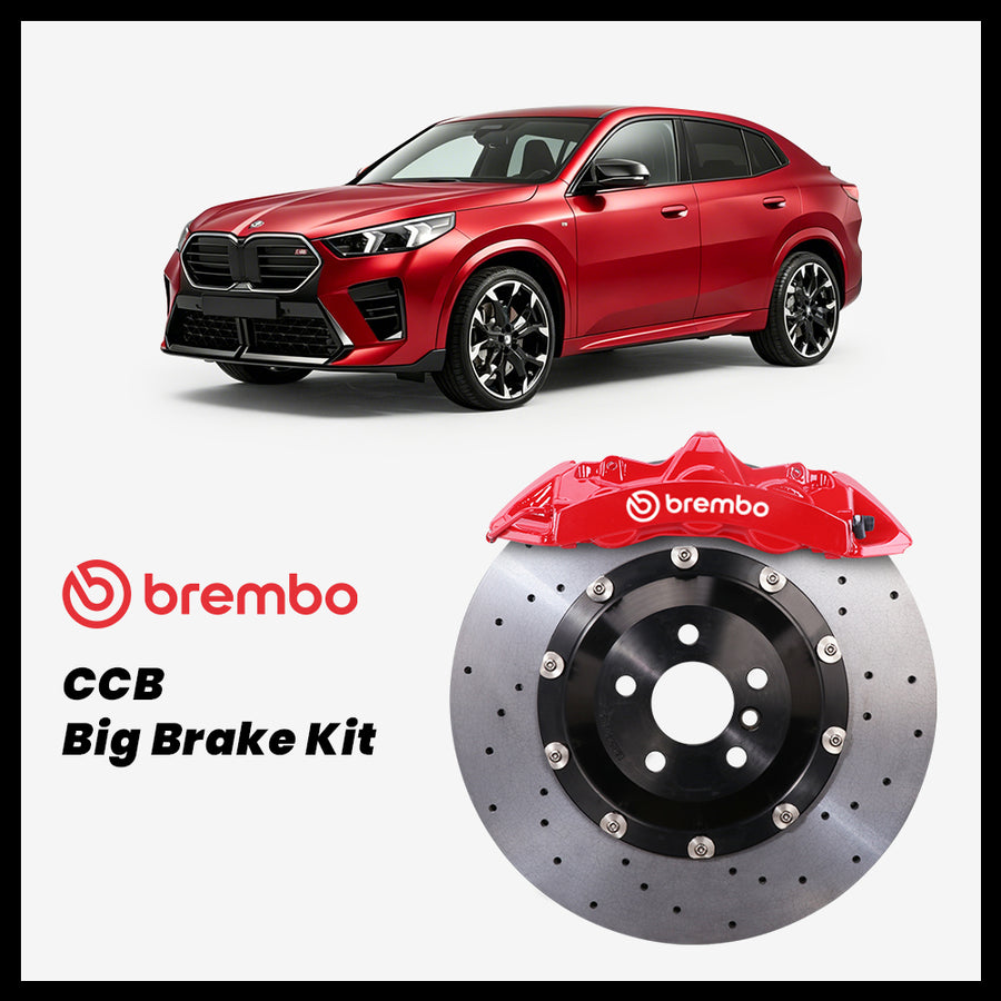 BMW X2 20i / 28i / M35i (U10) Brembo GT6 6-Piston Caliper with 380mm CCB carbon ceramic brake rotor