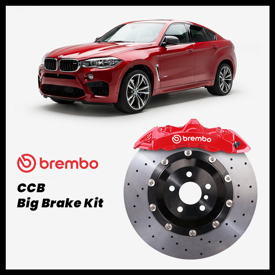 BMW X6 35i / 50i / X6 M (F16/F86) Brembo GT6 6-Piston Caliper with 380mm CCB carbon ceramic brake rotor