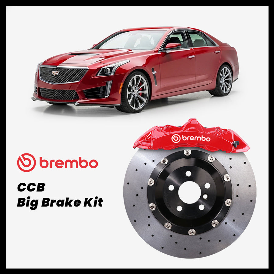 Cadillac CTS / CTS-V (3rd Gen) Brembo GT6 6-Piston Caliper with CCB carbon ceramic brake rotor