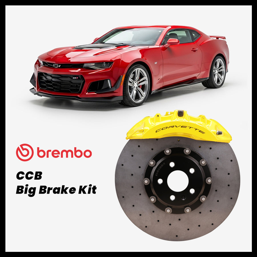Chevrolet Camaro LS / LT / LT1 / SS / ZL1 (6th Gen) Brembo OEM Corvette Z06 6-Piston Caliper with 400mm CCB brake rotor