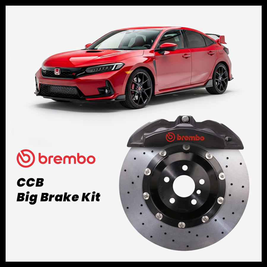 Honda Civic / Si / Type R (FE/FL/FL5) Brembo OEM Ford Shelby GT500 Mustang 6-Piston Caliper with 380mm CCB brake rotor