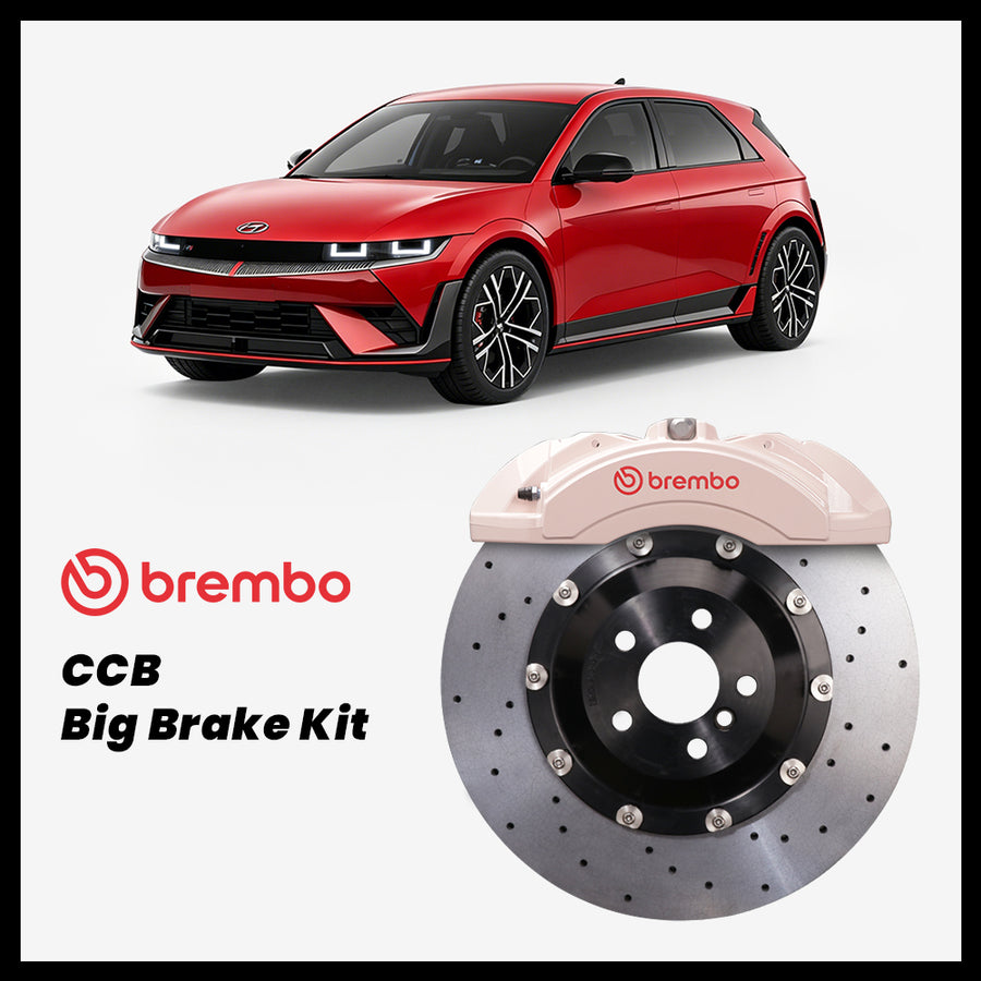 Hyundai IONIQ 5 / N Brembo X-Style FA-042 Forged 6-Piston Caliper with 380mm CCB carbon ceramic brake rotor
