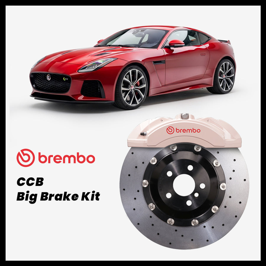 Jaguar F-TYPE / S / R / SVR / P450 / 75 (X152) Brembo X-Style FA-042 Forged 6-Piston Caliper with 380mm CCB brake rotor
