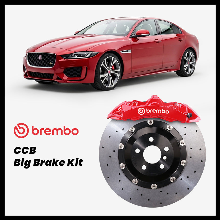 Jaguar XE / S / 300 Sport (X760) Brembo GT6 6-Piston Caliper with 380mm CCB carbon ceramic brake rotor