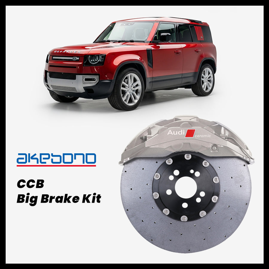 Land Rover Defender 90 / 110 / 130 / V8 / OCTA (L663) Akebono OEM Audi RS 10-Piston (10N) Caliper with 420mm CCB brake rotor