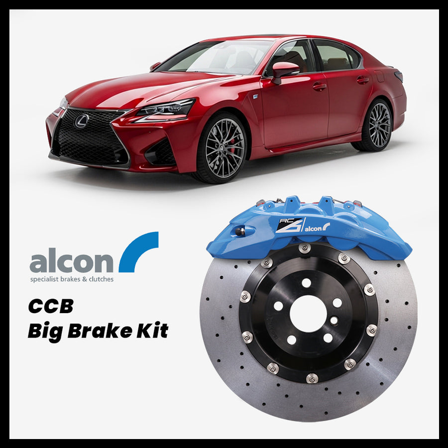 Lexus GS / F (L10 / URL10) Alcon RC6 6-Piston Caliper with 390mm CCB carbon ceramic brake rotor