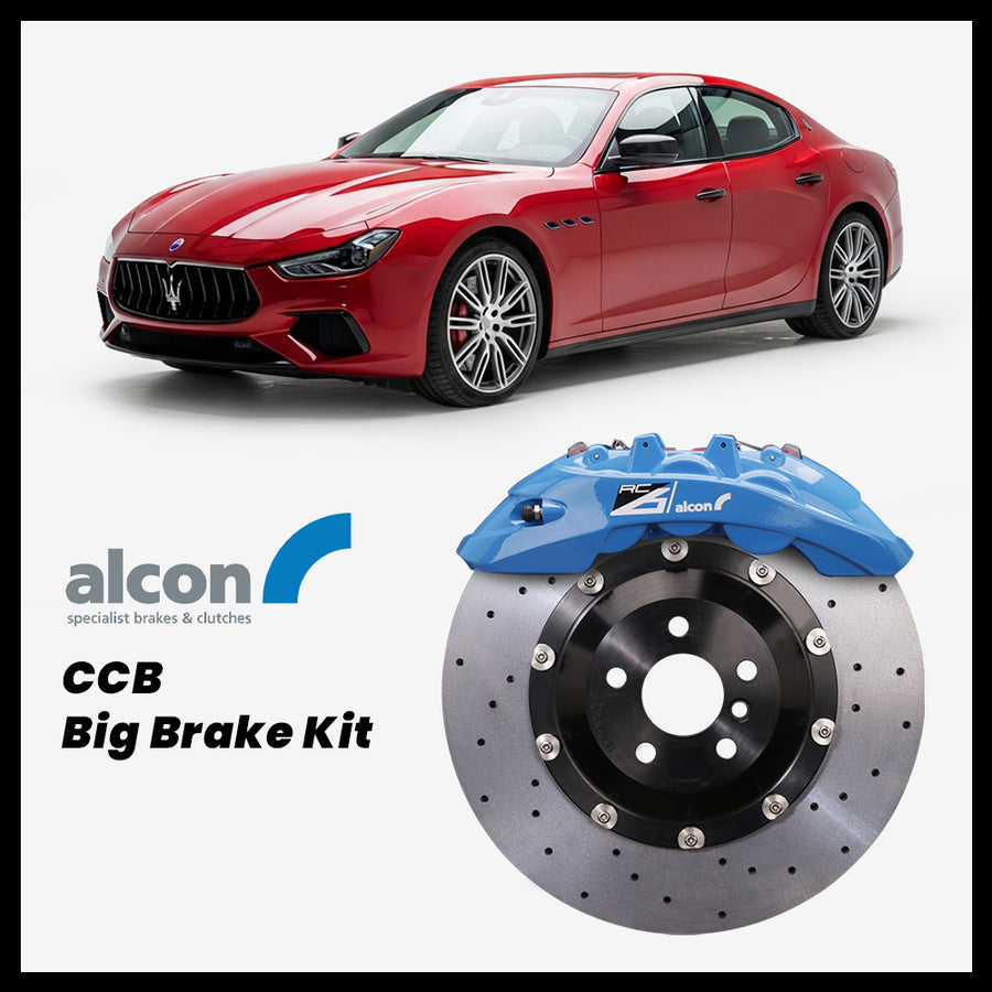 Maserati Ghibli / S / SQ4 / Trofeo Alcon RC6 6-Piston Caliper with 410mm CCB carbon ceramic brake rotor